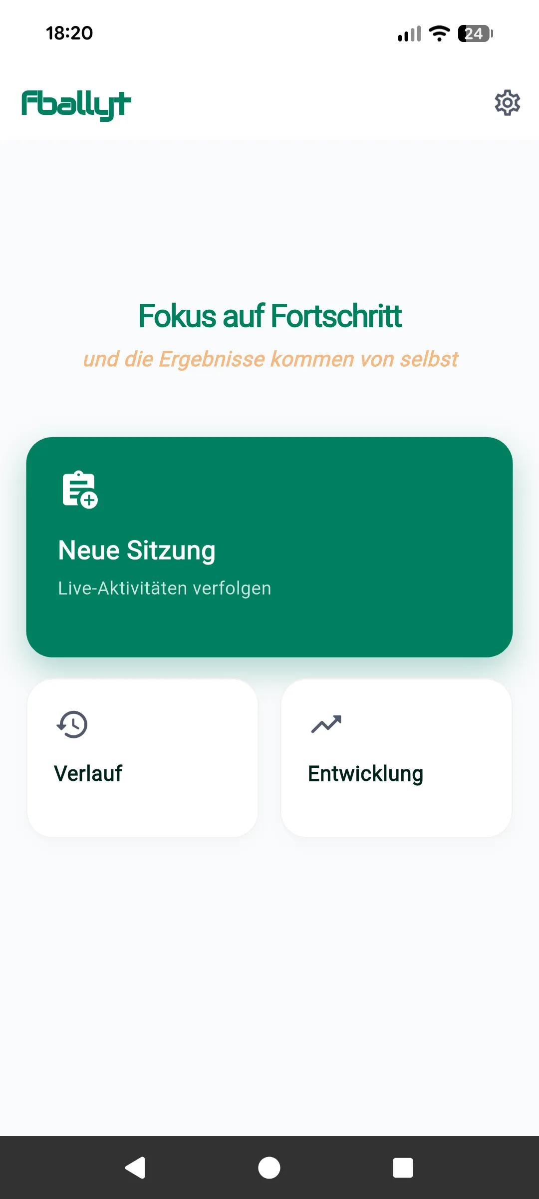 App Startseite