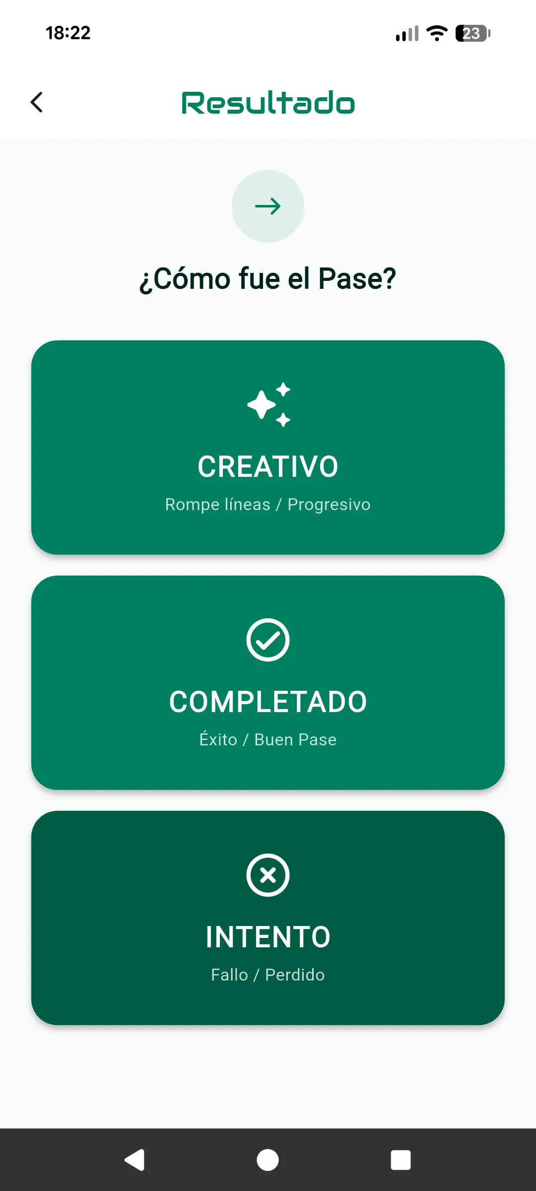 Registro de Resultado