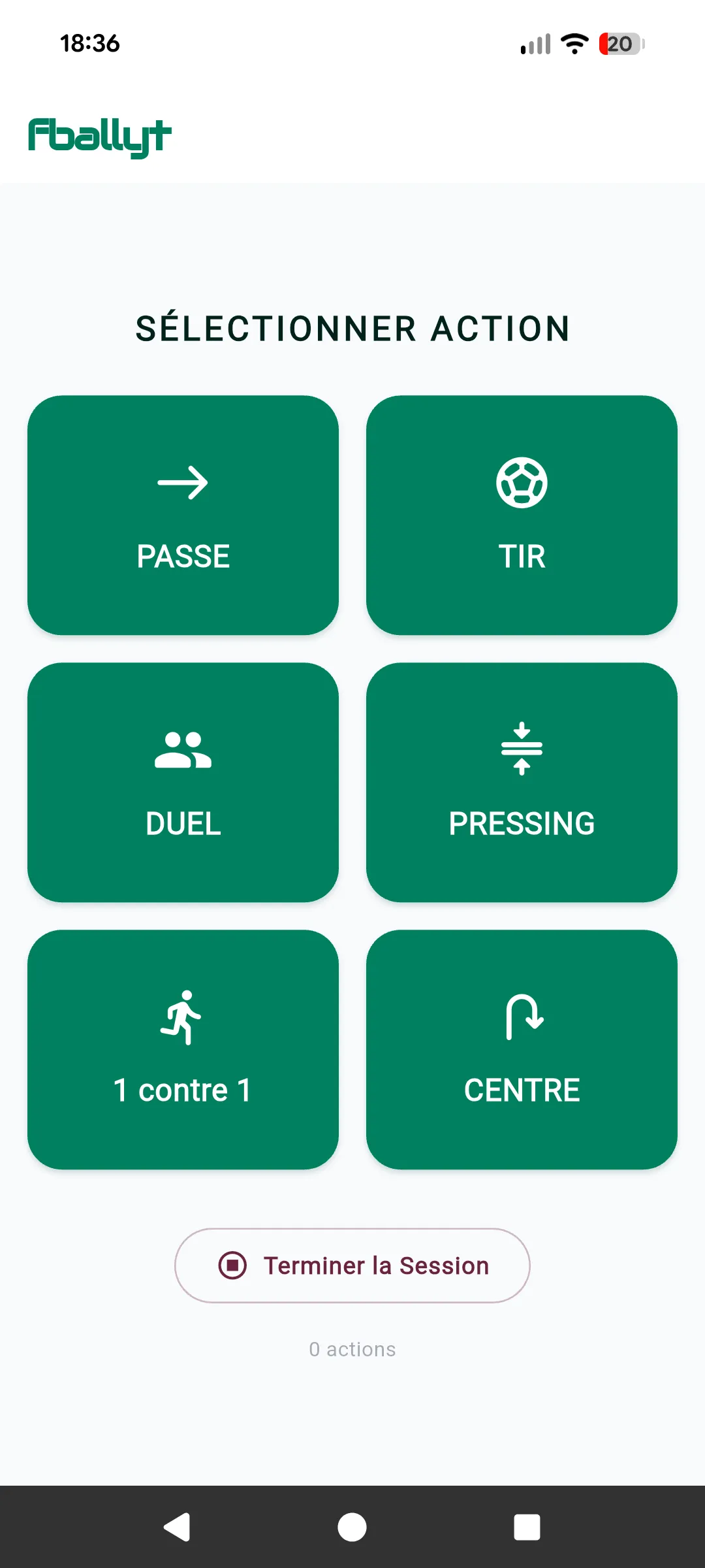 Menu Actions