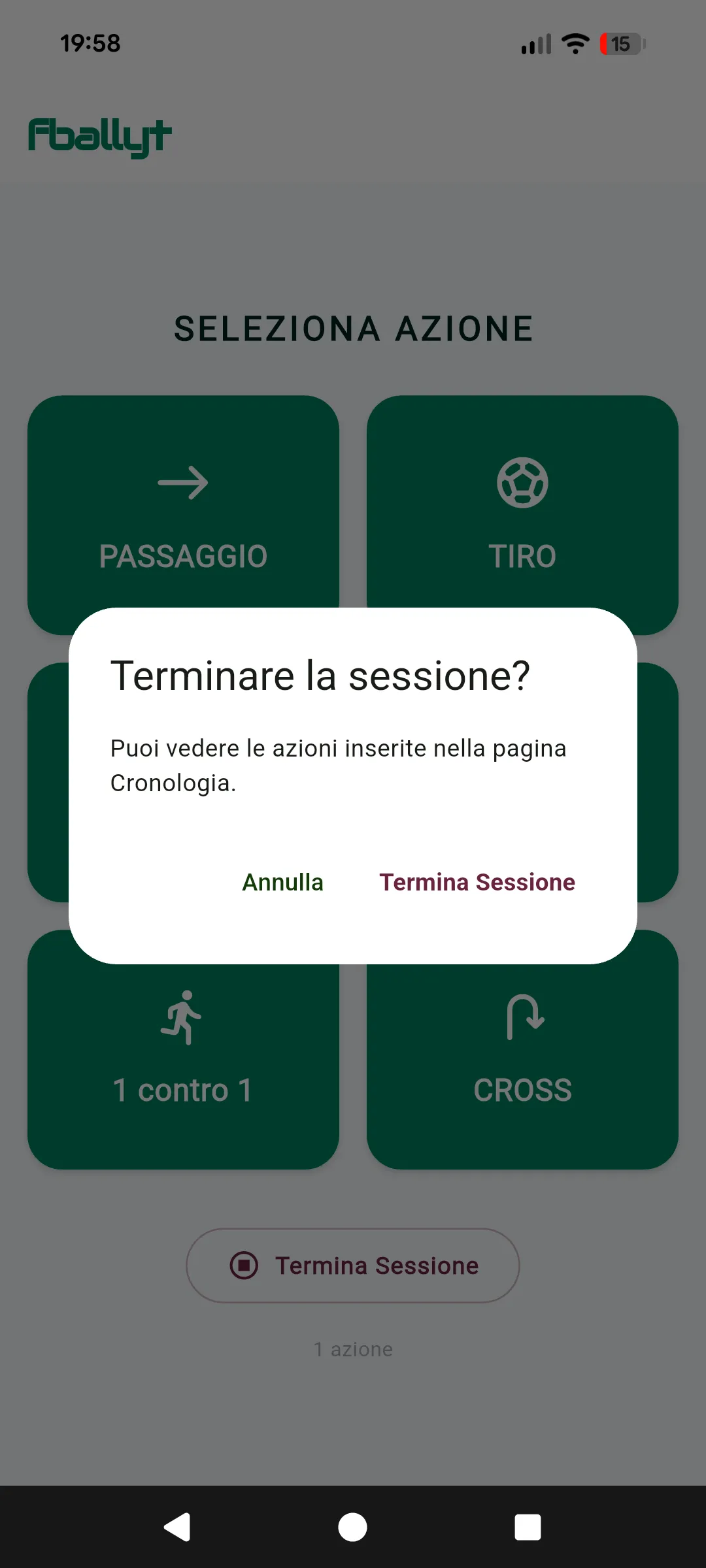 Termina Registrazione